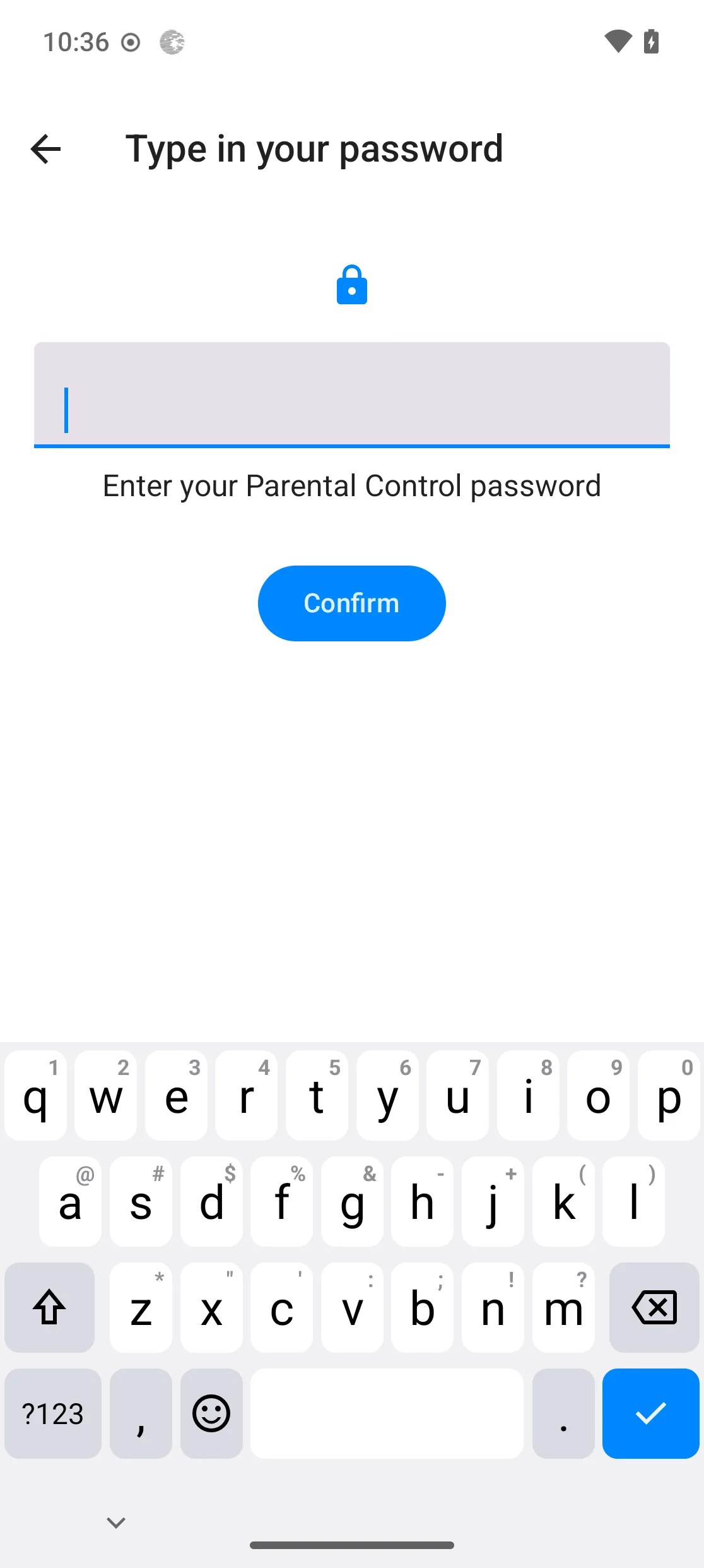 Consent prompt